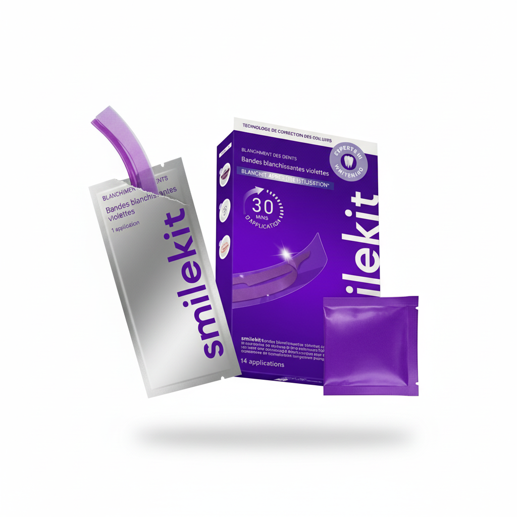 Bandes Blanchissantes Smilekit™ - Sourire blanc en 7 jours